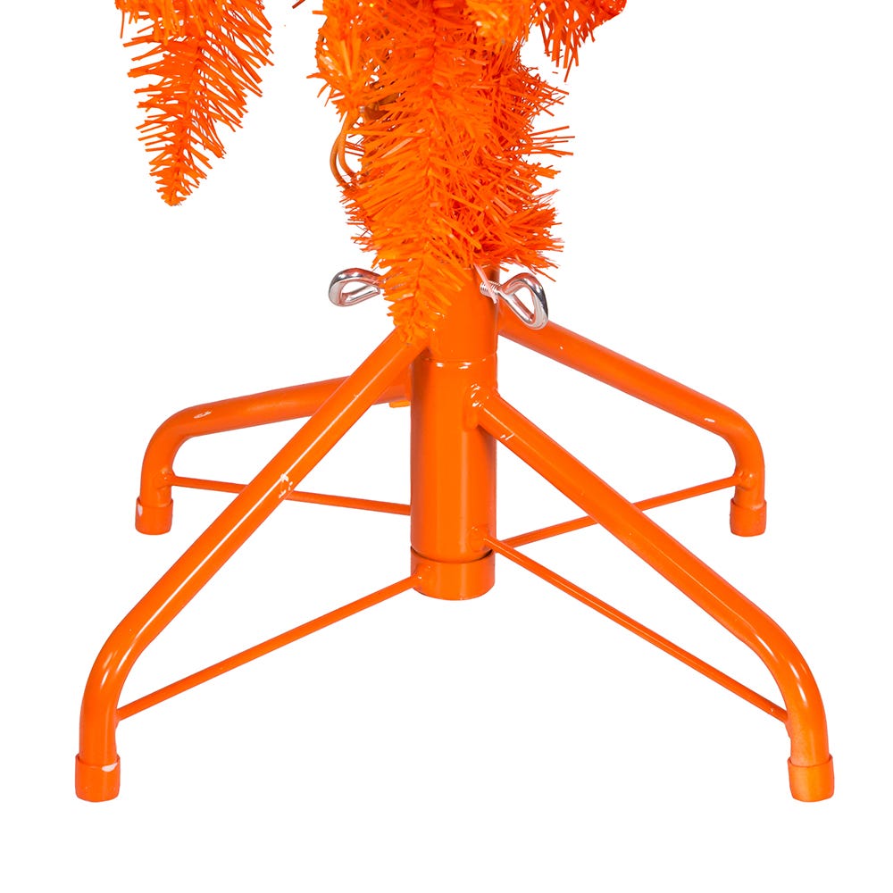 Kurt Adler 4-Foot Pre-Lit Orange Slim Tree