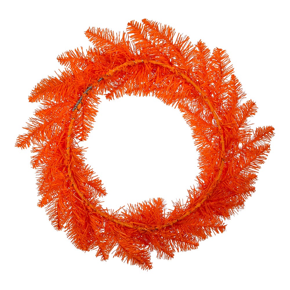 Kurt Adler 18-Inch Unlit Orange Wreath