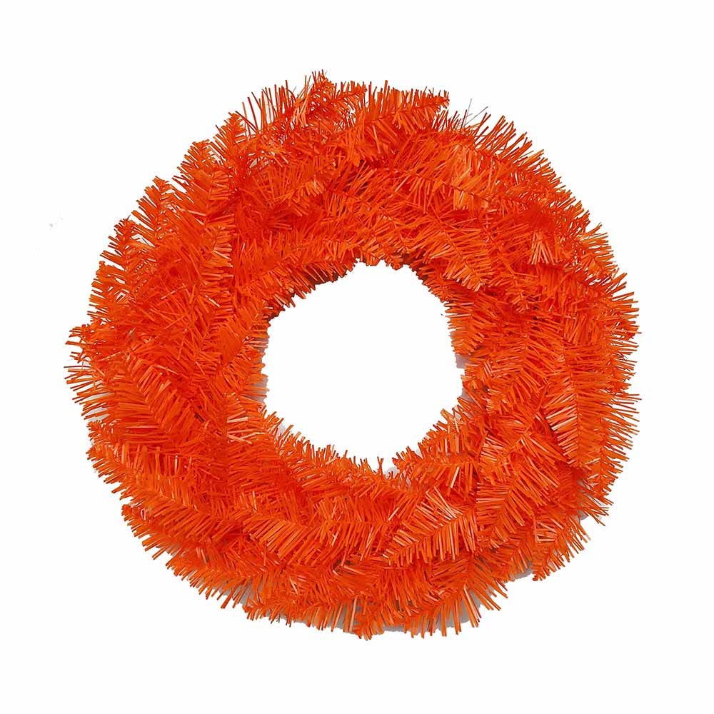 Kurt Adler 18-Inch Unlit Orange Wreath
