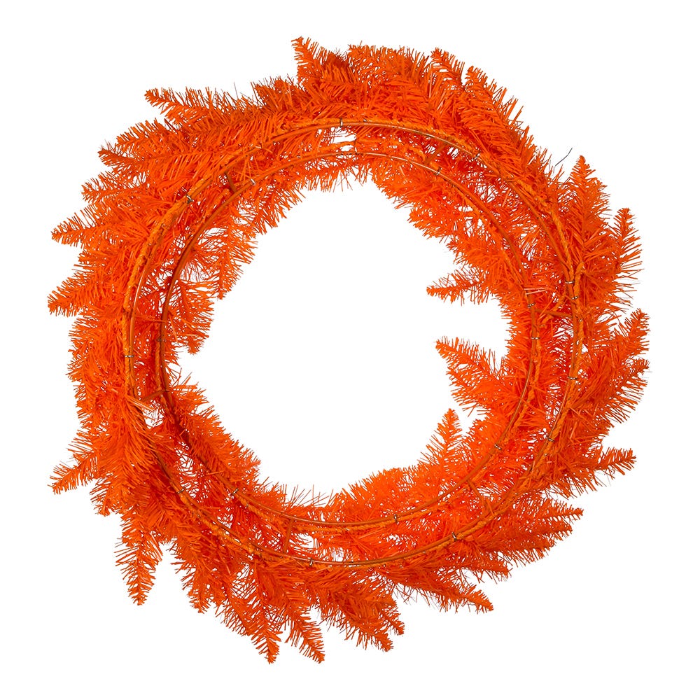 Kurt Adler 24-Inch Unlit Orange Wreath