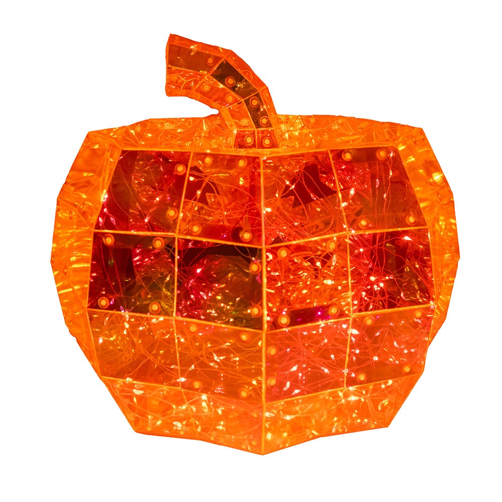 Kurt Adler 10-Inch 200-Light Orange Micro LED Holographic Jack-O-Lantern