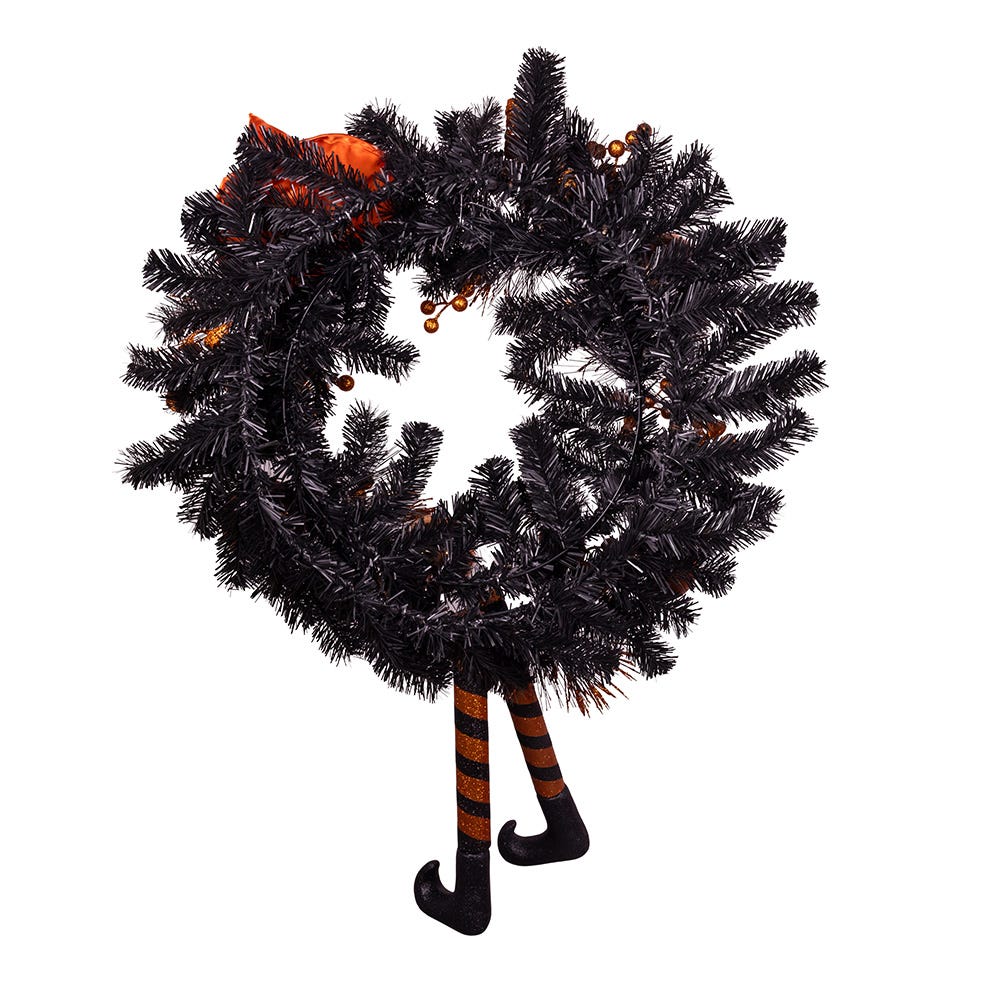 Kurt Adler 33-Inch Unlit Halloween Wreath