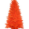 Kurt Adler 4.5-Foot Battery-Operated Pre-Lit Halloween Orange Potted Tree With Orange LED Lights
