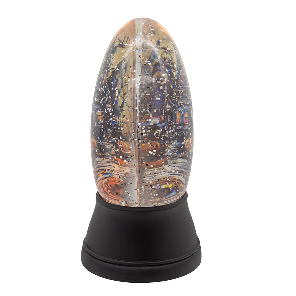 Kurt Adler 6.5-Inch Battery Operated USB Halloween LED Lighted Village Scene Water Lantern.