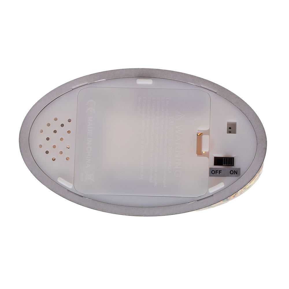 Kurt Adler 6.5-Inch Battery Operated USB Halloween LED Lighted Village Scene Water Lantern.