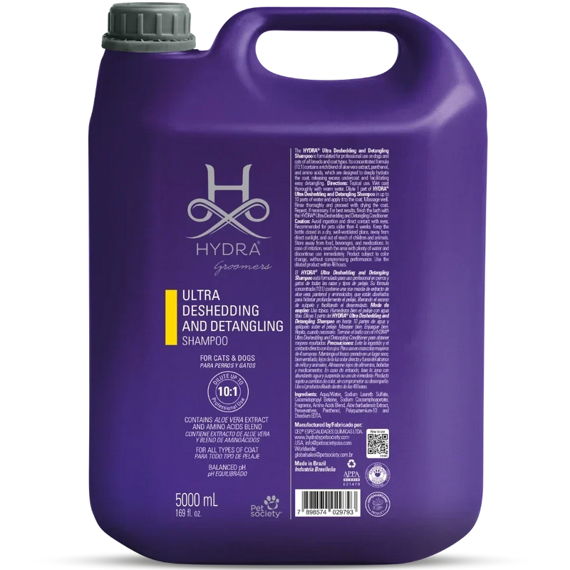 Hydra Ultra Deshedding and Detangling Shampoo 1.3 Gallon