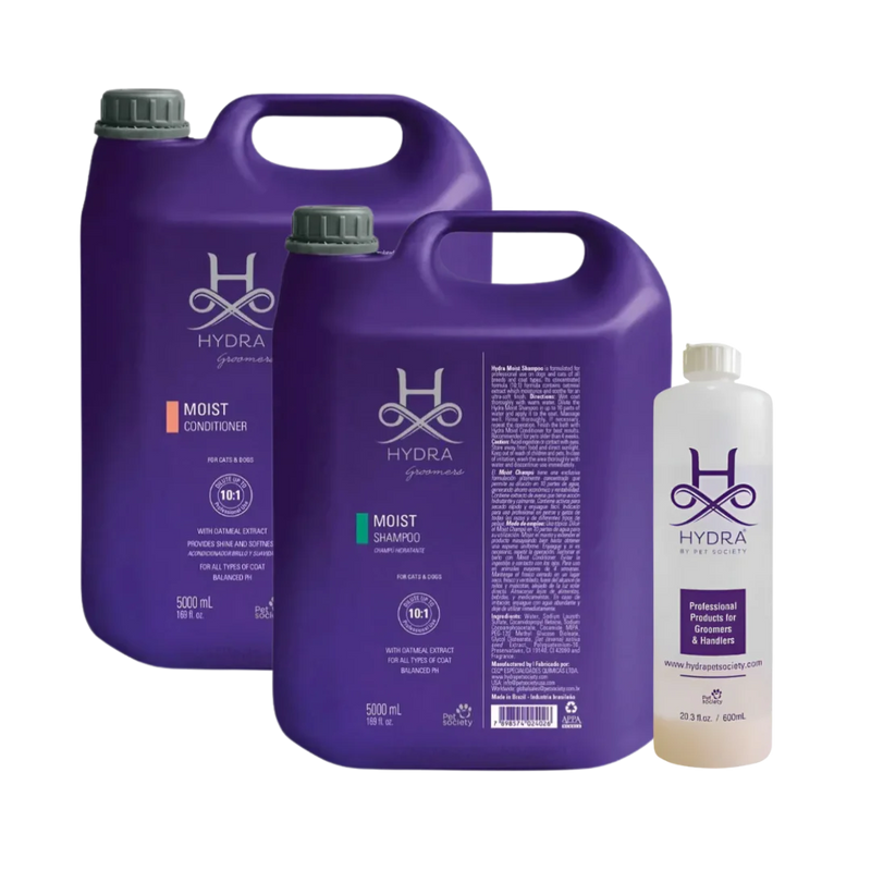 Hydra Moist Shampoo and Conditioner Gallon with Dilution Bottle