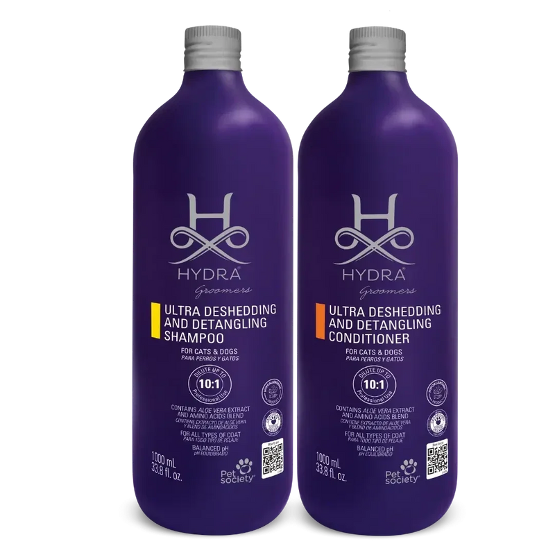 Hydra Ultra Deshedding and Detangling Shampoo and Conditioner 33.8oz