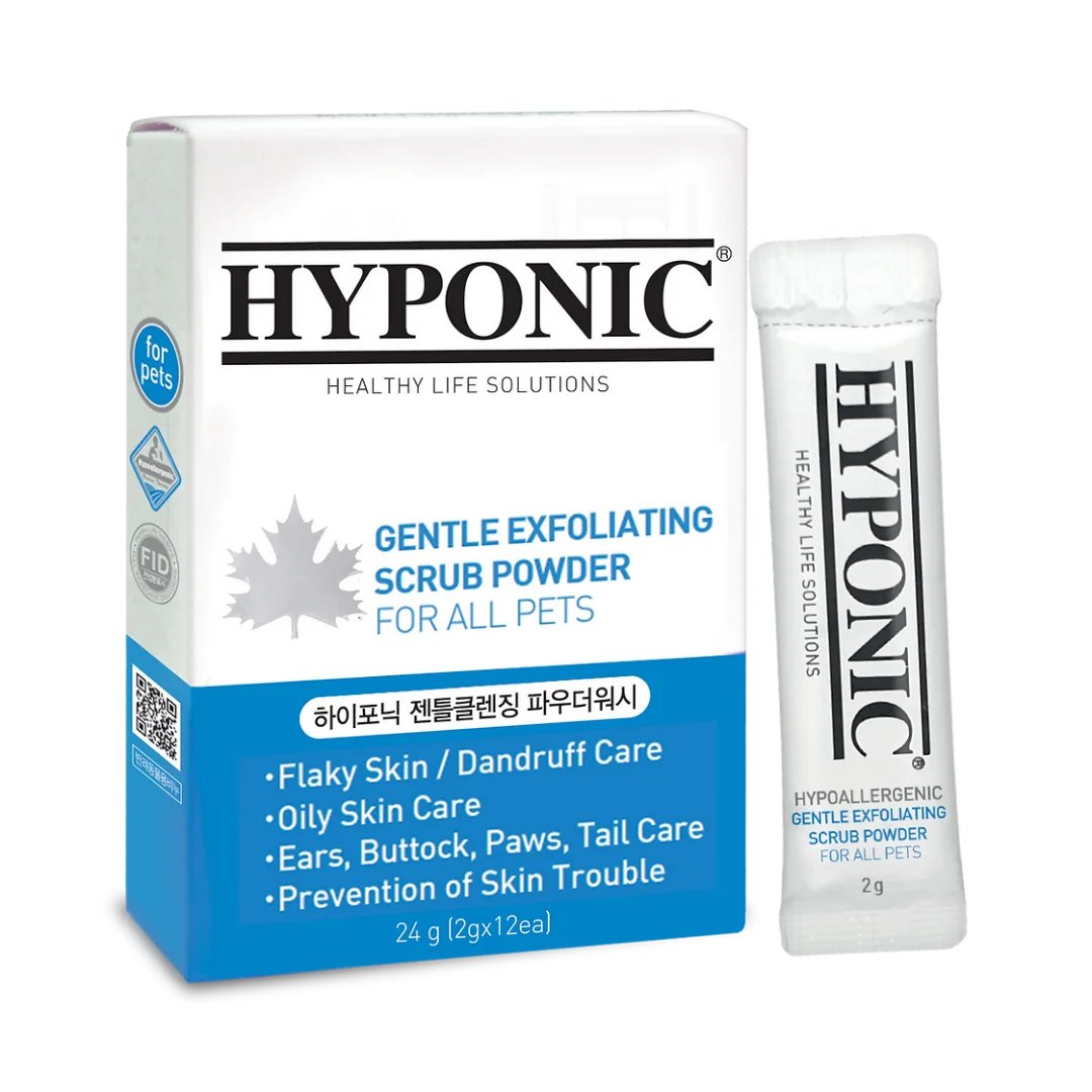 Gentle Exfoliating Scrub Powder for all pets 24g (2g X 12pack) by Hyponic
