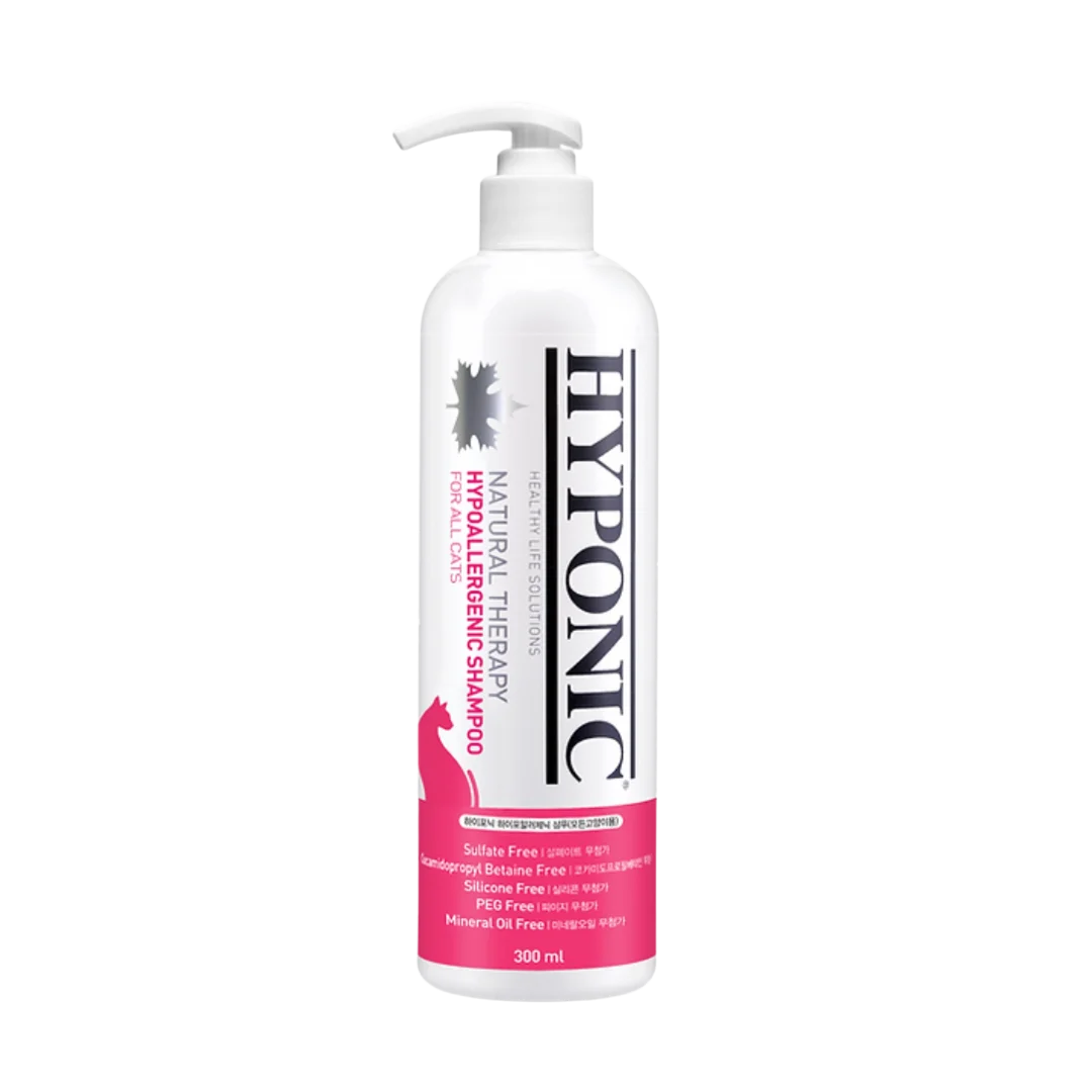 Hypoallergenic Shampoo for all cats 300ml by Hyponic