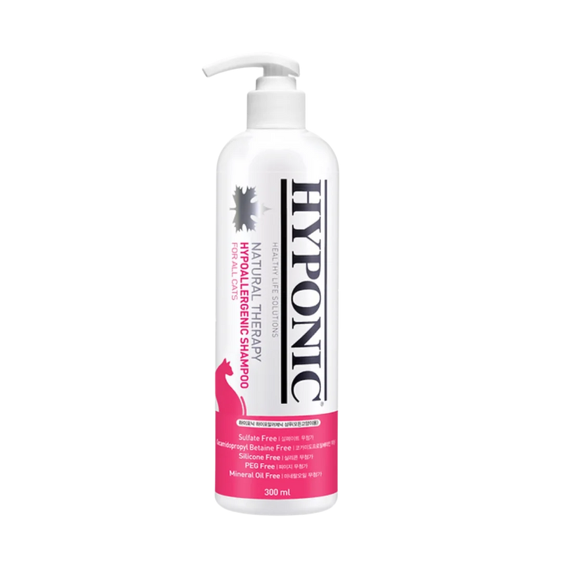 Hypoallergenic Shampoo for all cats 300ml by Hyponic