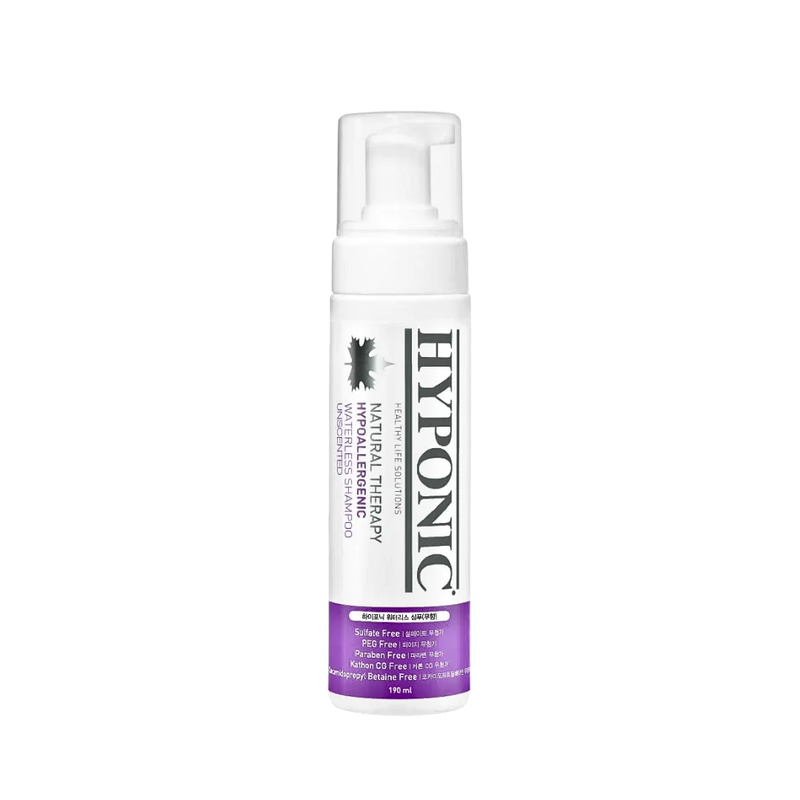 Hypoallergenic Waterless Shampoo unscented 190ml by Hyponic