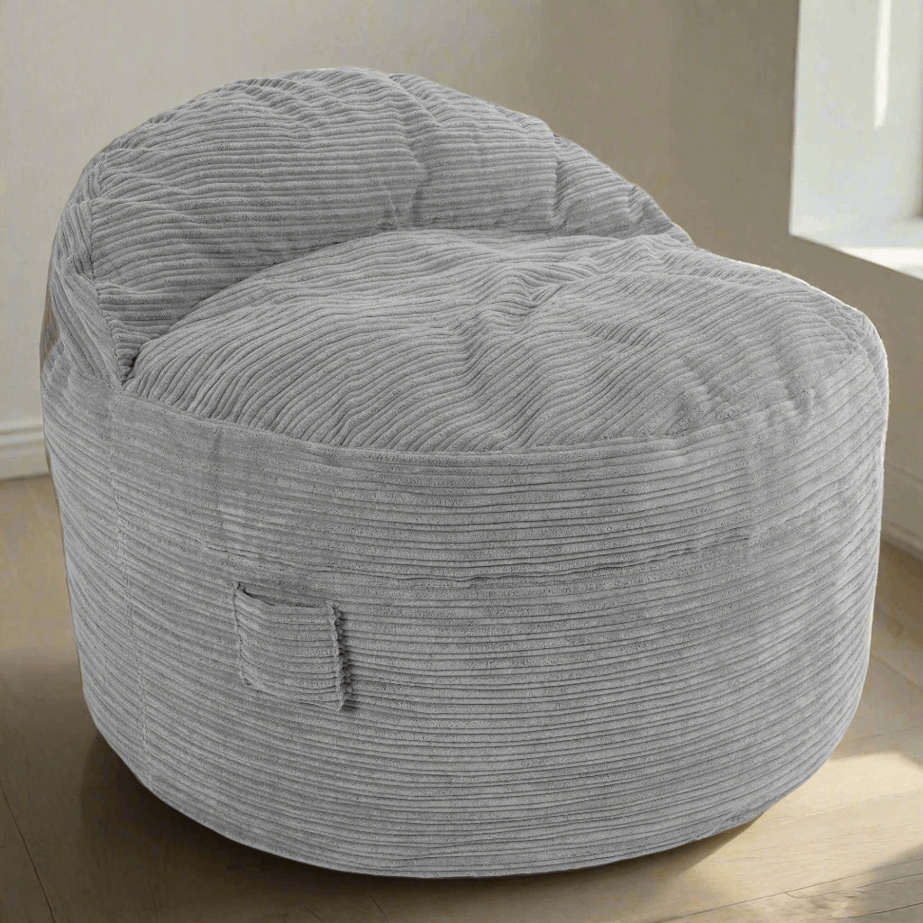 CordaRoy's King Terry Corduroy Nest Convertible Bean Bag Chair