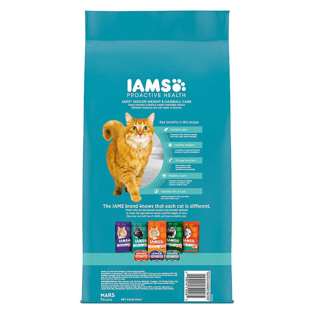 Iams Proactive Health Indoor Weight & Hairball Dry Cat Food (3.5lb)