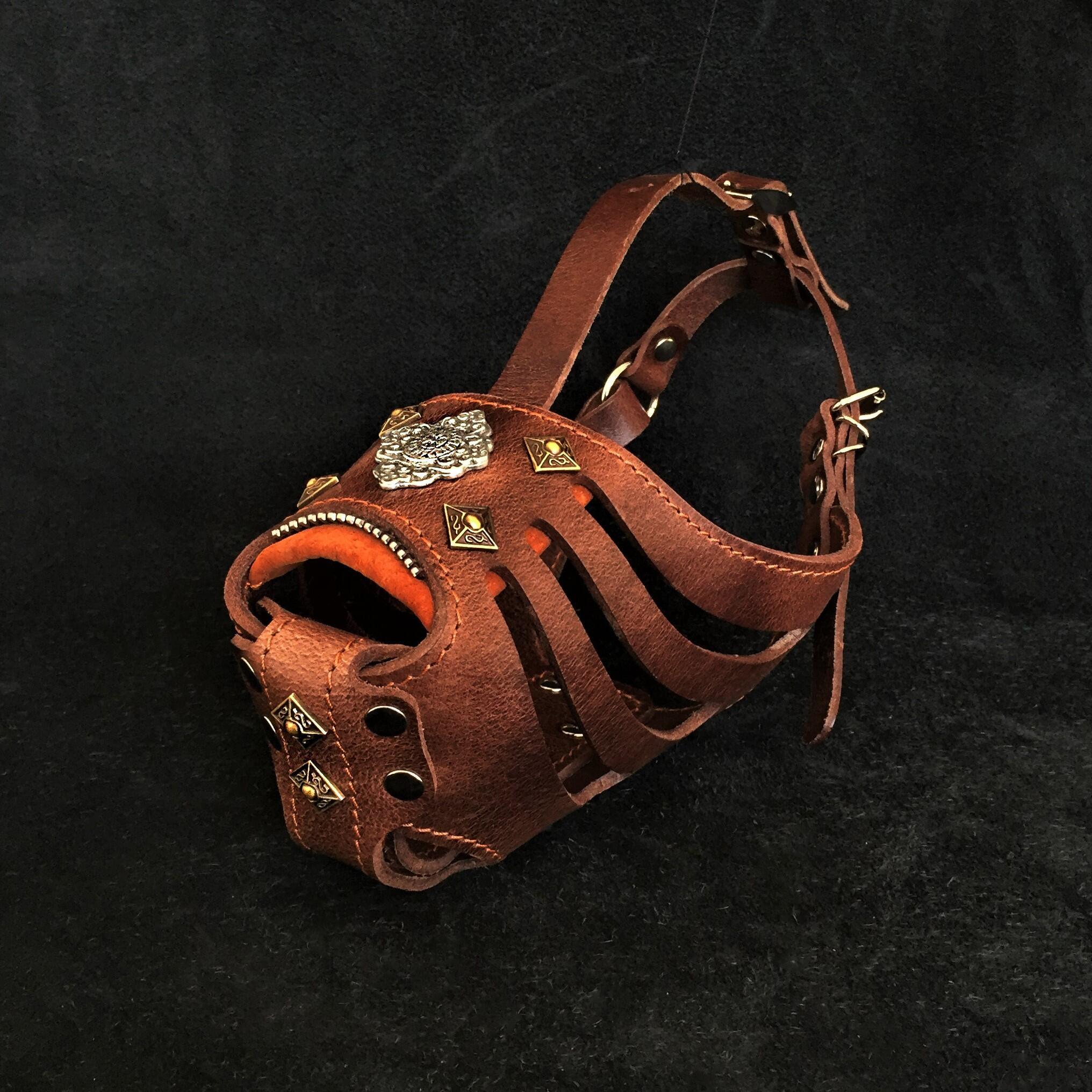 Bestia Dog Gear Personalized Muzzles - Brown 