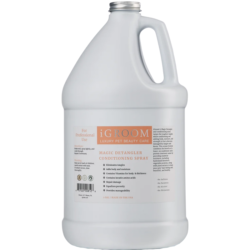 iGroom Magic Detangling Spray with Fragrance Gallon