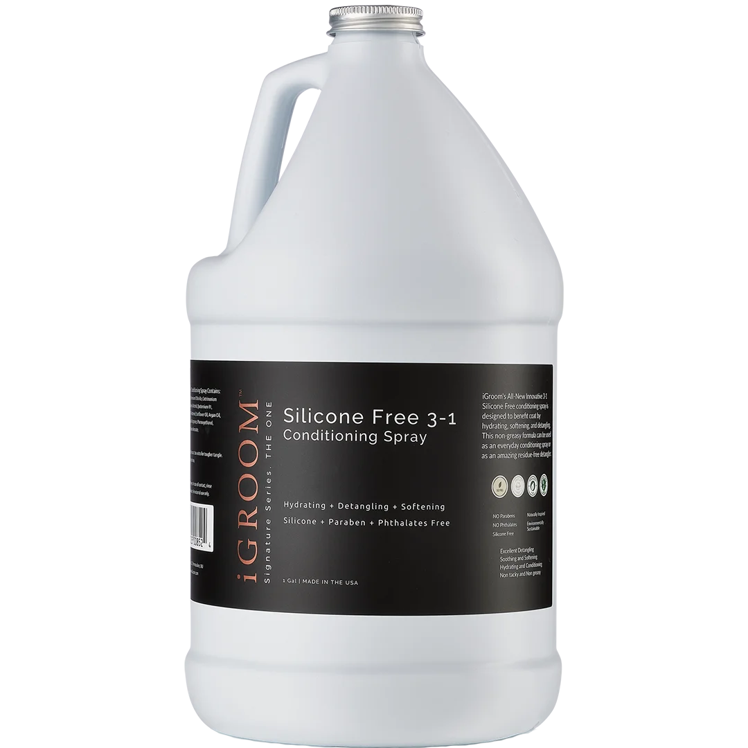 iGroom Dog Silicone Free 3-1 Conditioning/Detangling Spray Gallon