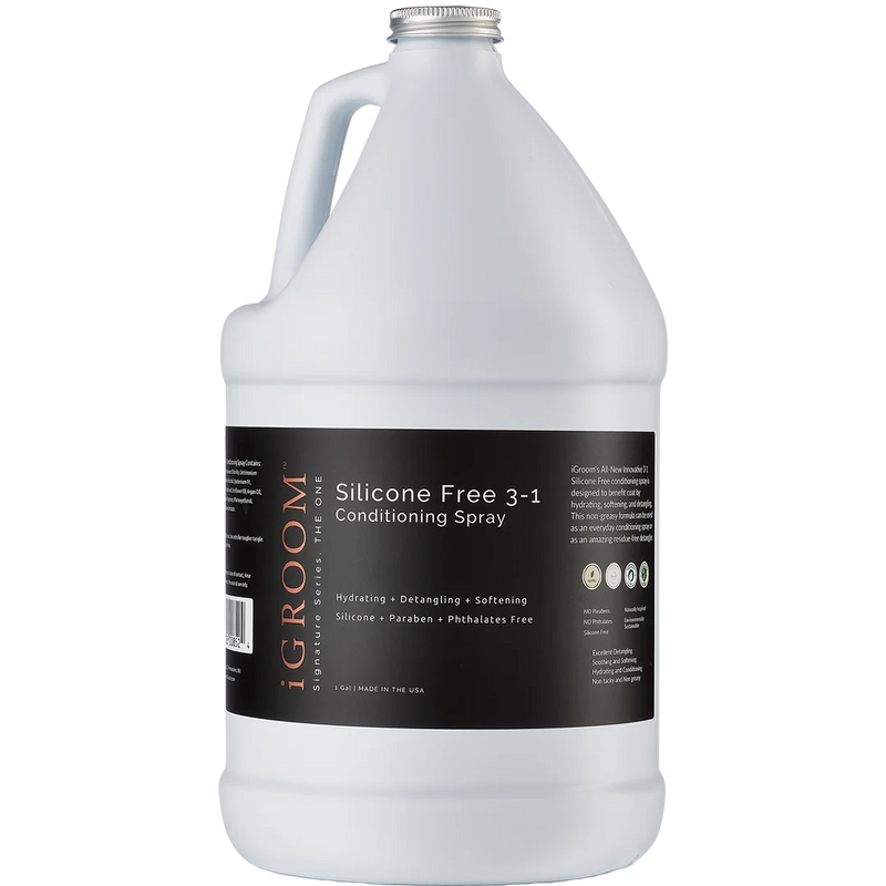 Silicone Free 3-1 Conditioning/Detangling Spray Gallon by iGroom