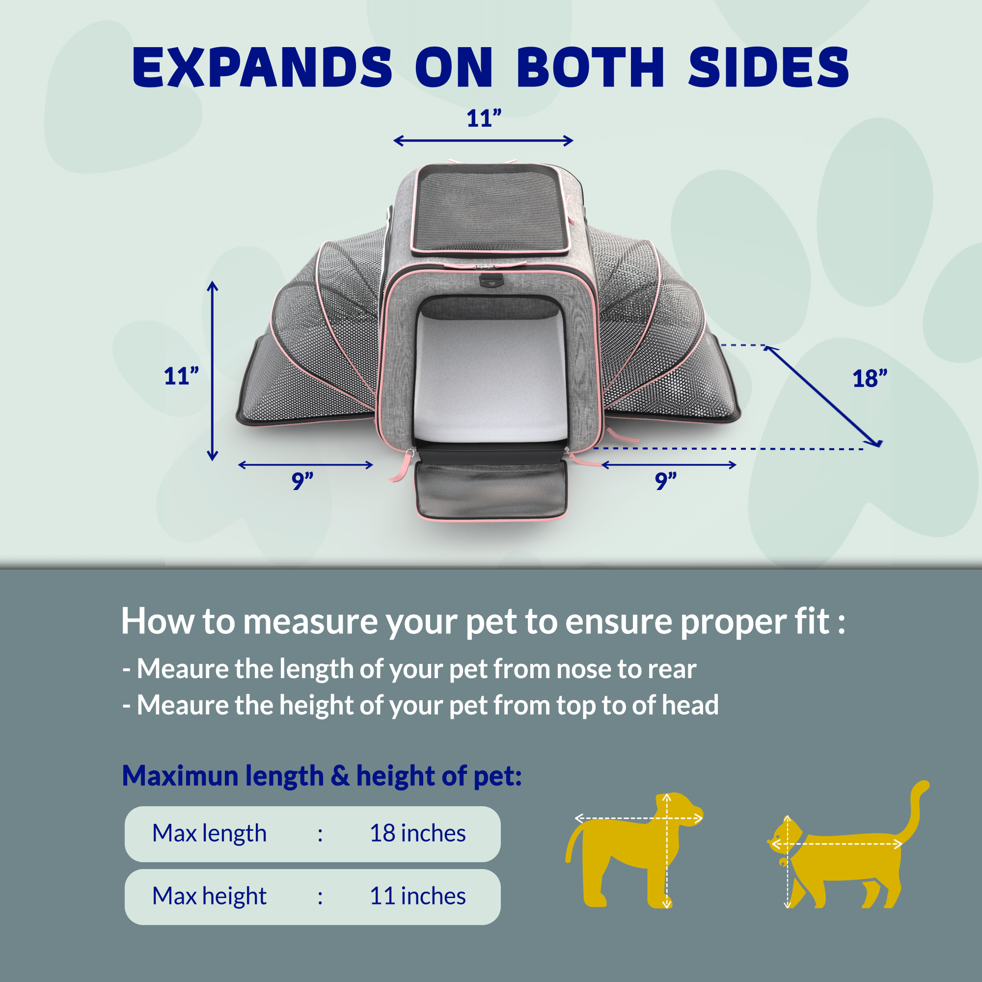 Katziela Rolling Rover Airline Compliant Expandable Wheeled Pet Carrier | HT Animal Supply