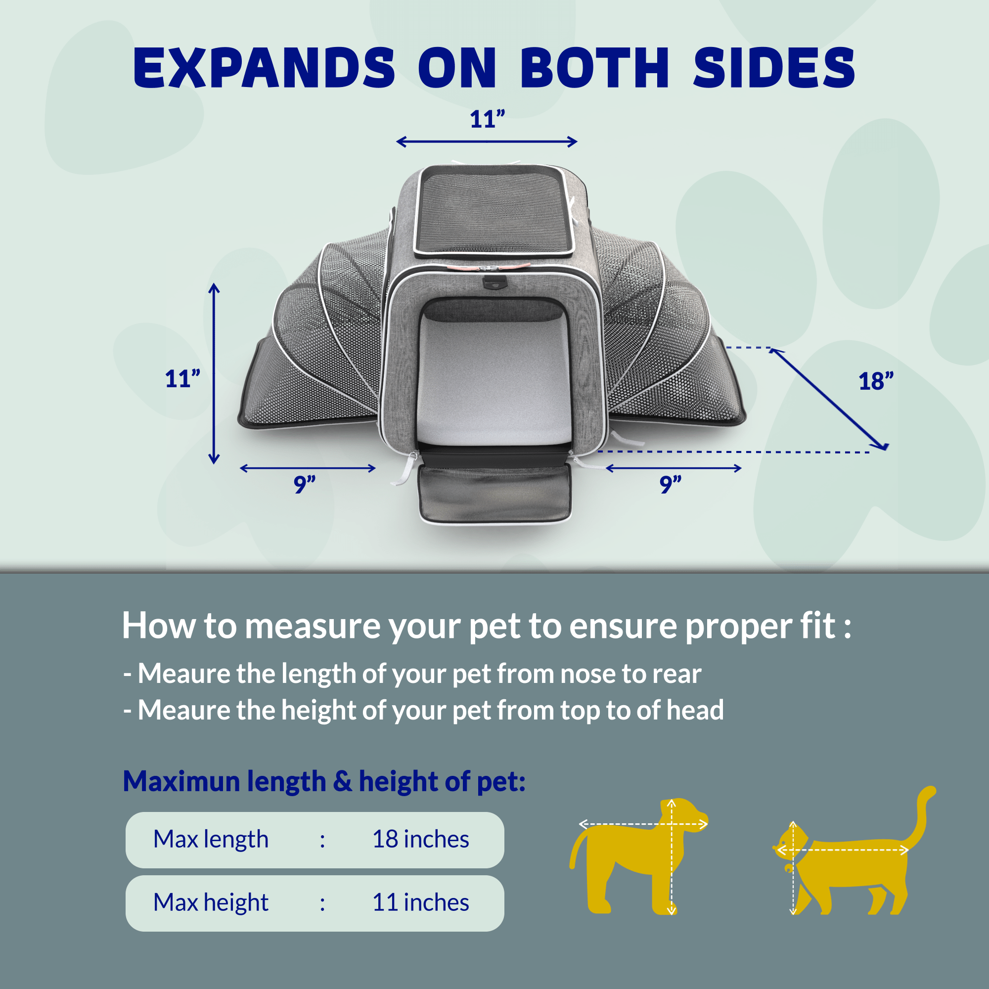 Katziela Rolling Rover Airline Compliant Expandable Wheeled Pet Carrier | HT Animal Supply