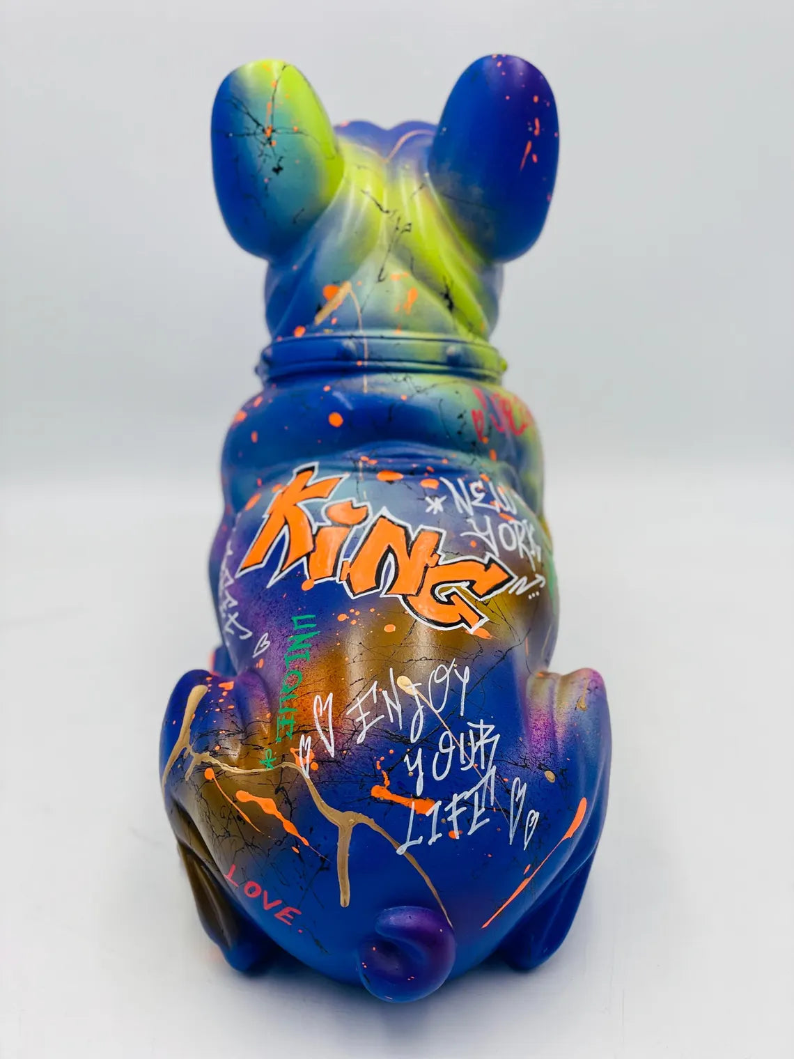 Street Art Design Custom French Bulldog Statue