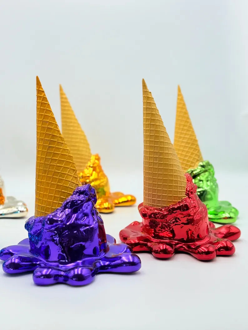 Opps! No. 1 Dropped Ice Cream Sculpture-Electric Red