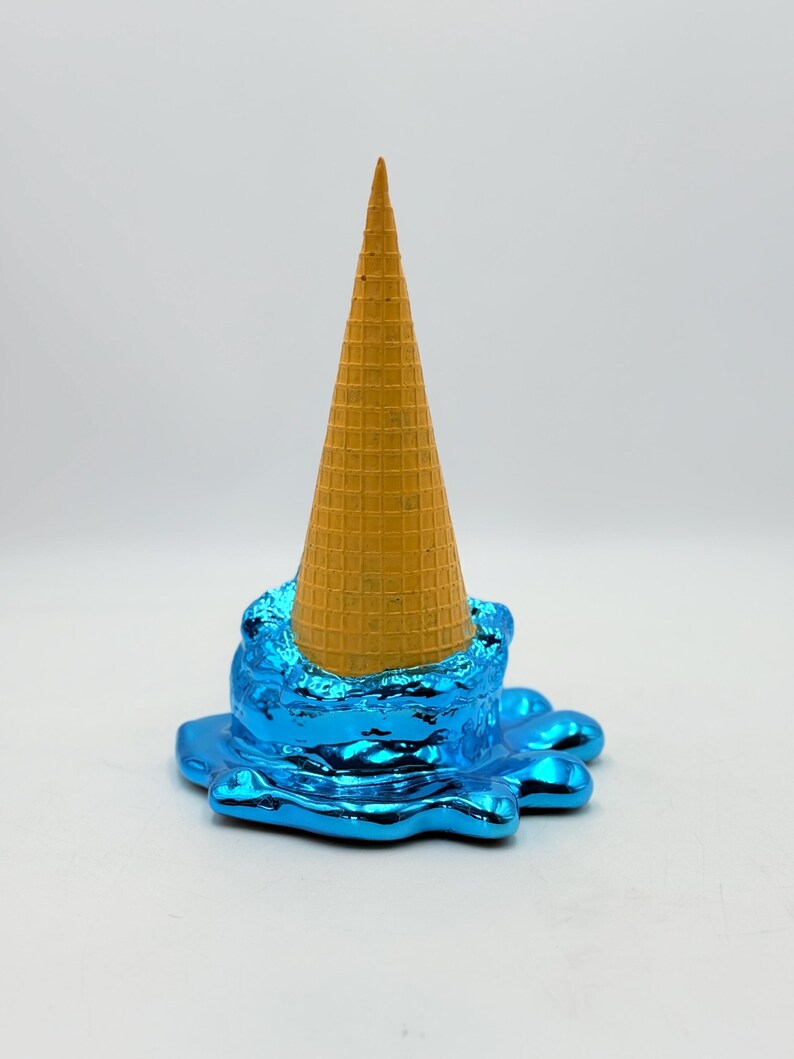 Opps! No. 1 Dropped Ice Cream Sculpture-Electric Blue
