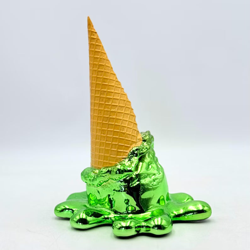 Opps! No. 1 Dropped Ice Cream Sculpture-Electric Green