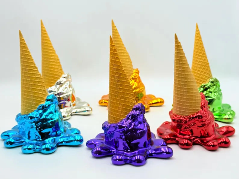 Opps! No. 1 Dropped Ice Cream Sculpture-Electric Purple