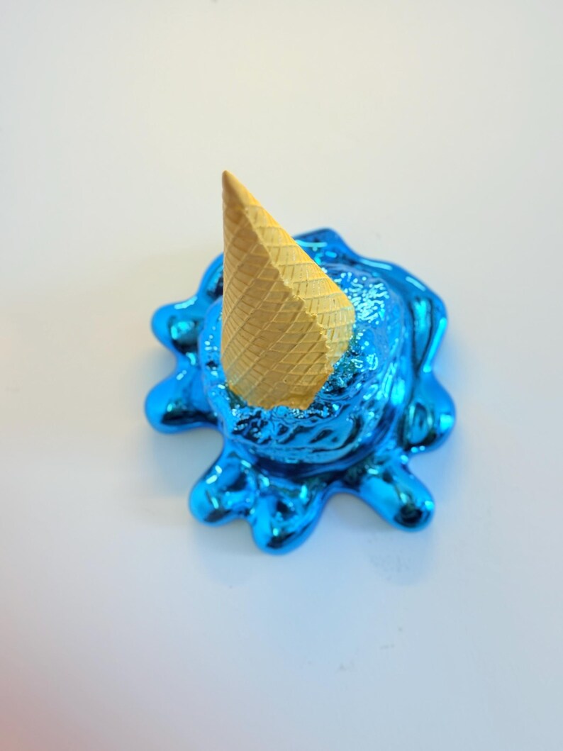 Opps! No. 1 Dropped Ice Cream Sculpture-Electric Blue