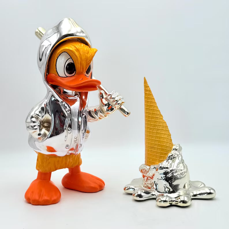 Opps! No. 1 Dropped Ice Cream Sculpture-Electric Silver