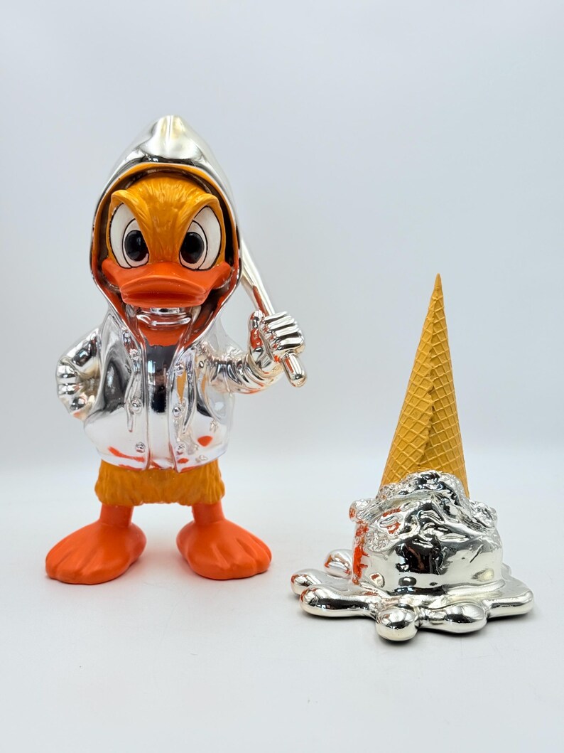 Opps! No. 1 Dropped Ice Cream Sculpture-Electric Silver