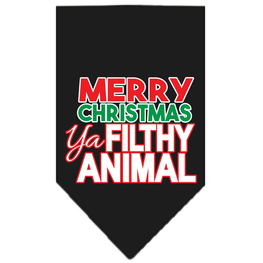 As You Wish Apparel – "Merry Christmas, Ya Filthy Animal" Pet Bandana