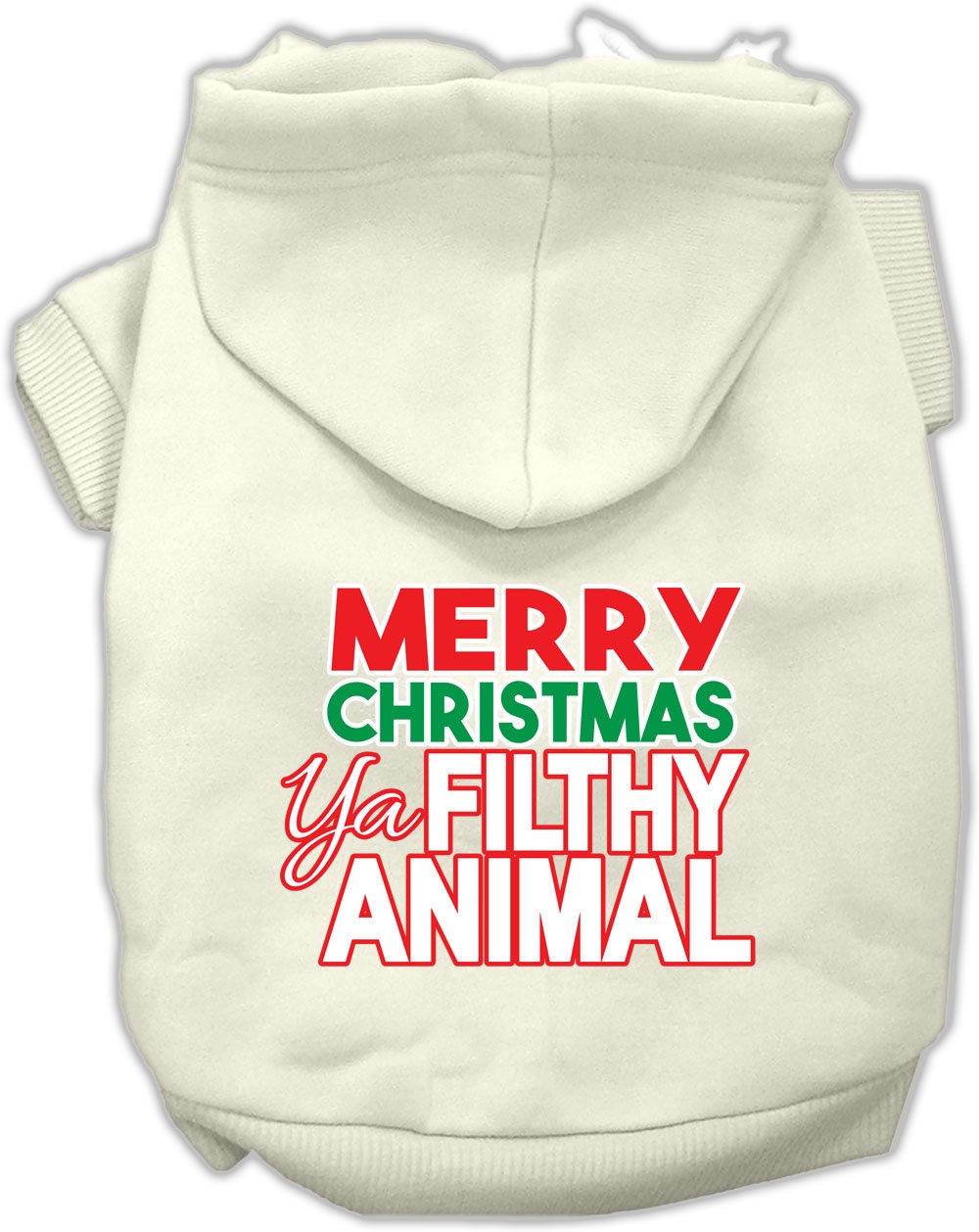 As You Wish Apparel – "Merry Christmas Ya Filthy Animal" Pet Hoodie