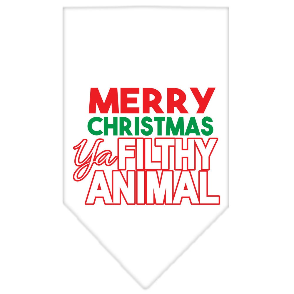 As You Wish Apparel – "Merry Christmas, Ya Filthy Animal" Pet Bandana