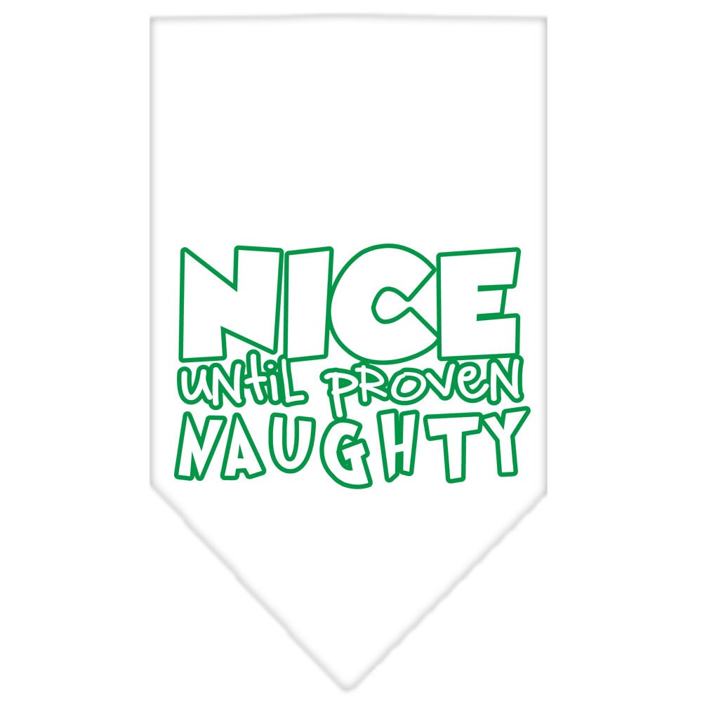 As You Wish Apparel – "Nice Until Proven Naughty" Christmas Pet Bandana