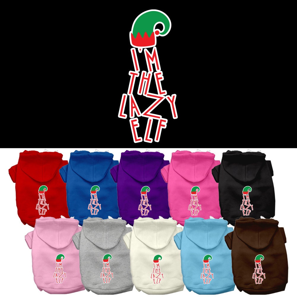 As You Wish Apparel – "Im The Lazy Elf" Christmas Pet Hoodie