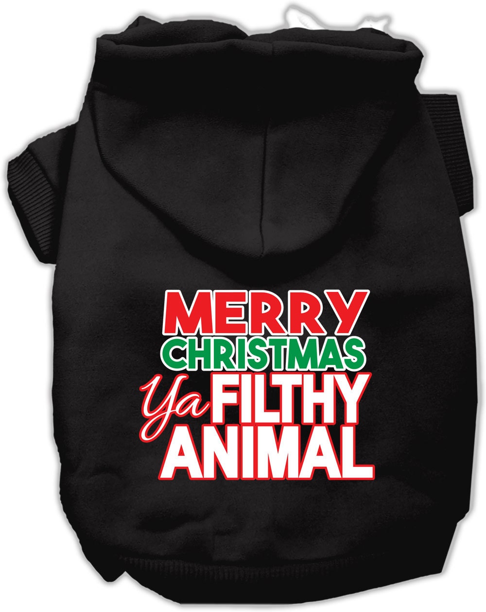 As You Wish Apparel – "Merry Christmas Ya Filthy Animal" Pet Hoodie
