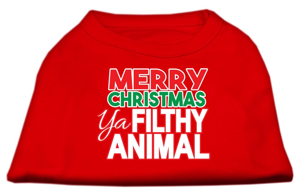 As You Wish Apparel – "Merry Christmas Ya Filthy Animal" Pet Shirt