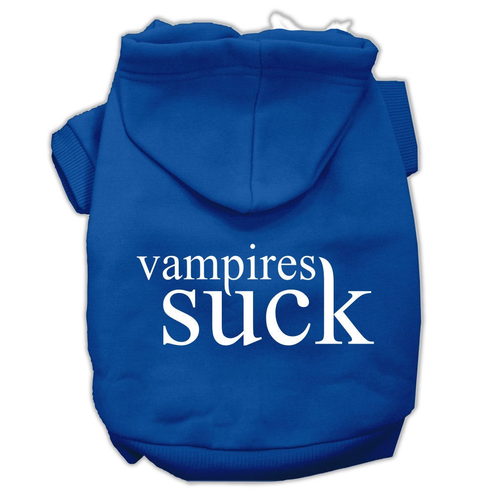 As You Wish Apparel "Vampires Suck" Halloween pet hoodie