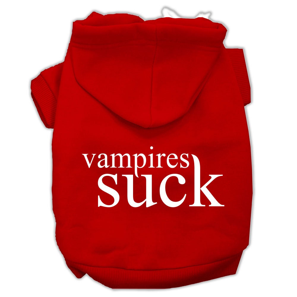 As You Wish Apparel "Vampires Suck" Halloween pet hoodie