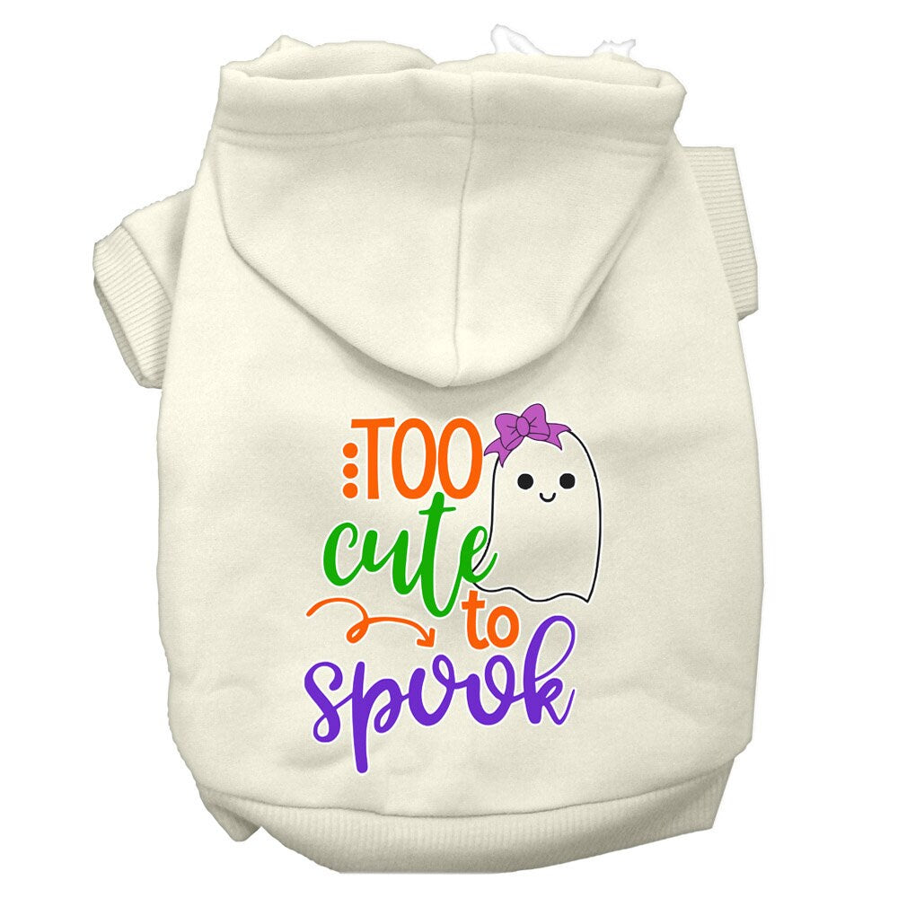As You Wish Apparel – "Too Cute To Spook Girly Ghost" Halloween Pet Hoodie