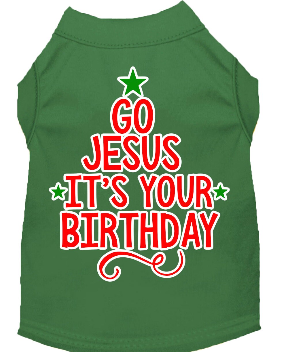 As You Wish Apparel – "Go Jesus, Its Your Birthday" Christmas Pet Shirt