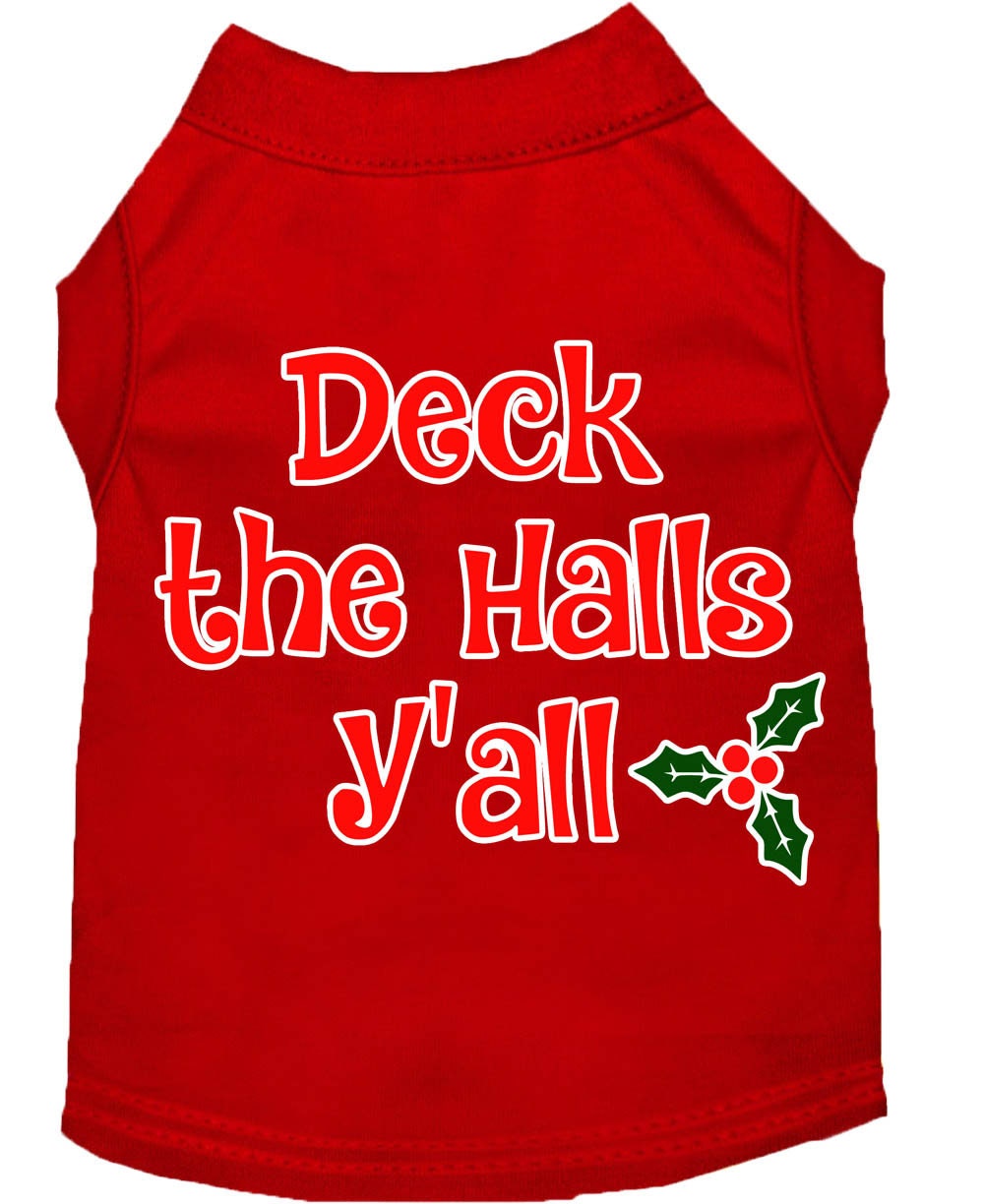 As You Wish Apparel – "Deck The Halls, Yall" Christmas Pet Shirt