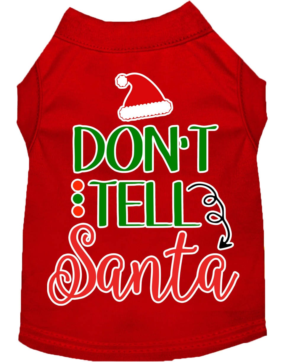 As You Wish Apparel – "Dont Tell Santa" Christmas Pet Shirt