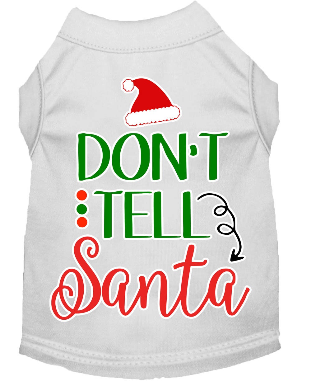 As You Wish Apparel – "Dont Tell Santa" Christmas Pet Shirt