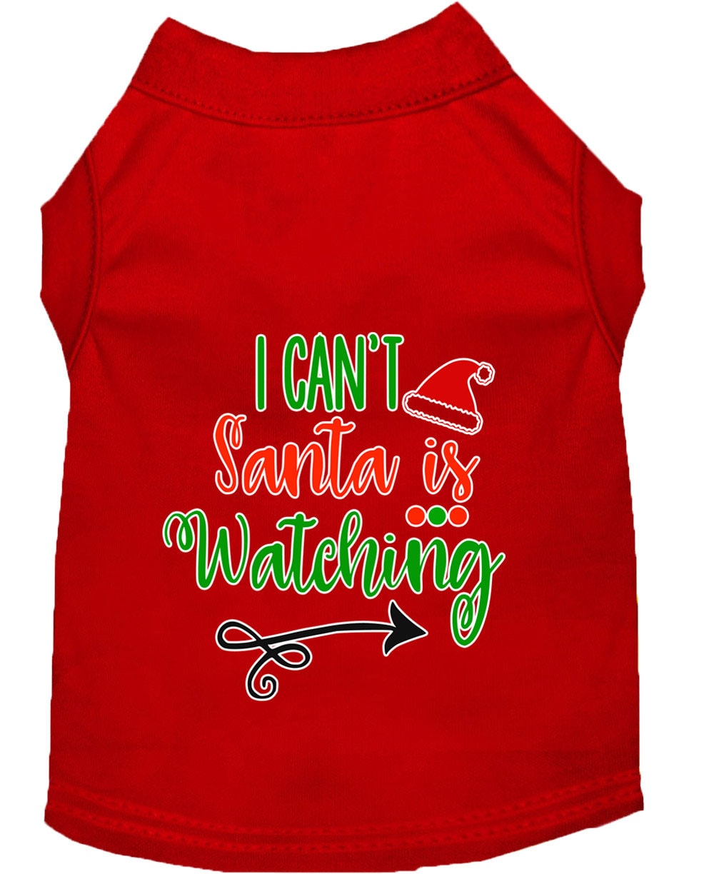 As You Wish Apparel – "I Cant, Santa is Watching" Christmas Pet Shirt
