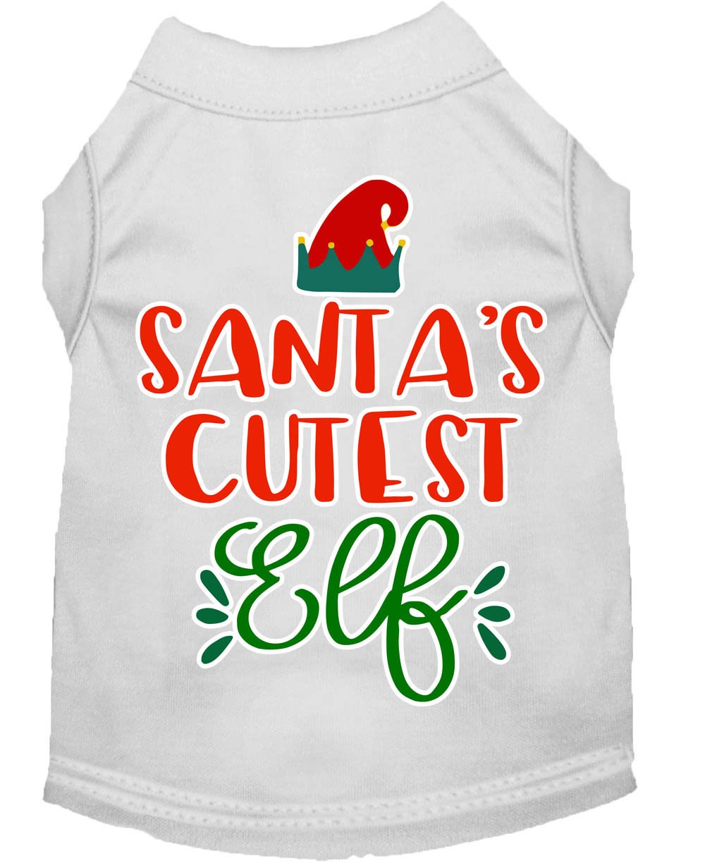 As You Wish Apparel – "Santas Cutest Elf" Christmas Pet Shirt