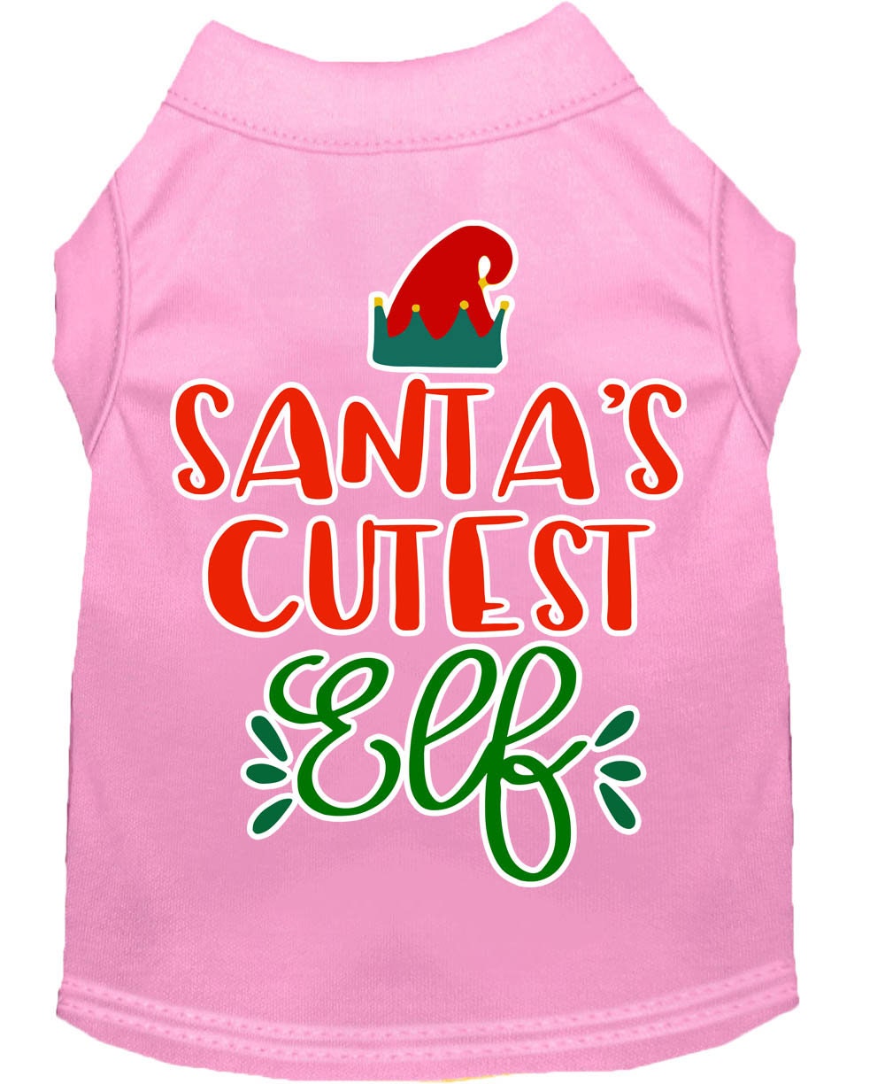 As You Wish Apparel – "Santas Cutest Elf" Christmas Pet Shirt