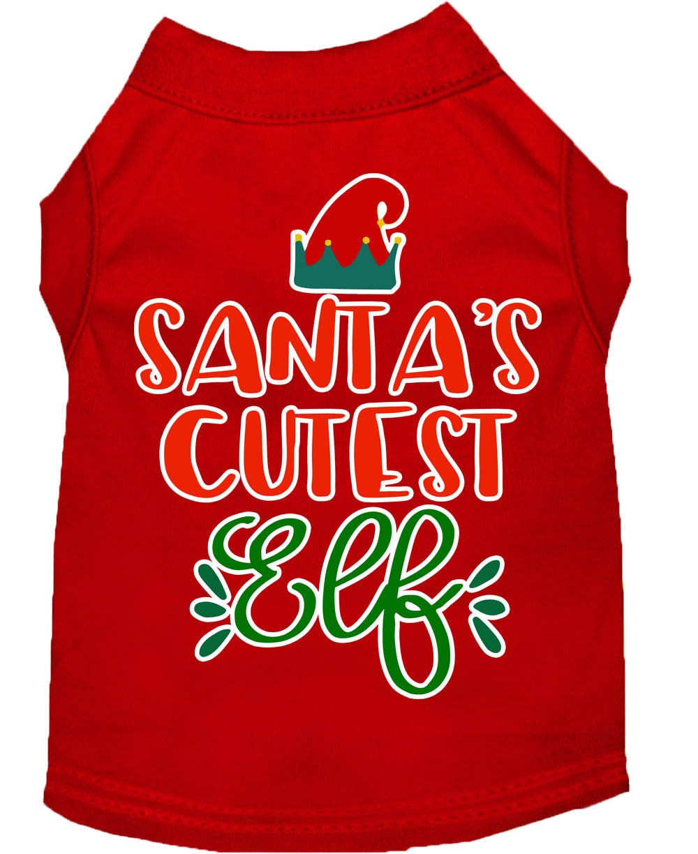 As You Wish Apparel – "Santas Cutest Elf" Christmas Pet Shirt